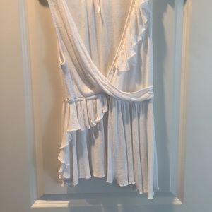 Free People ruffle tank